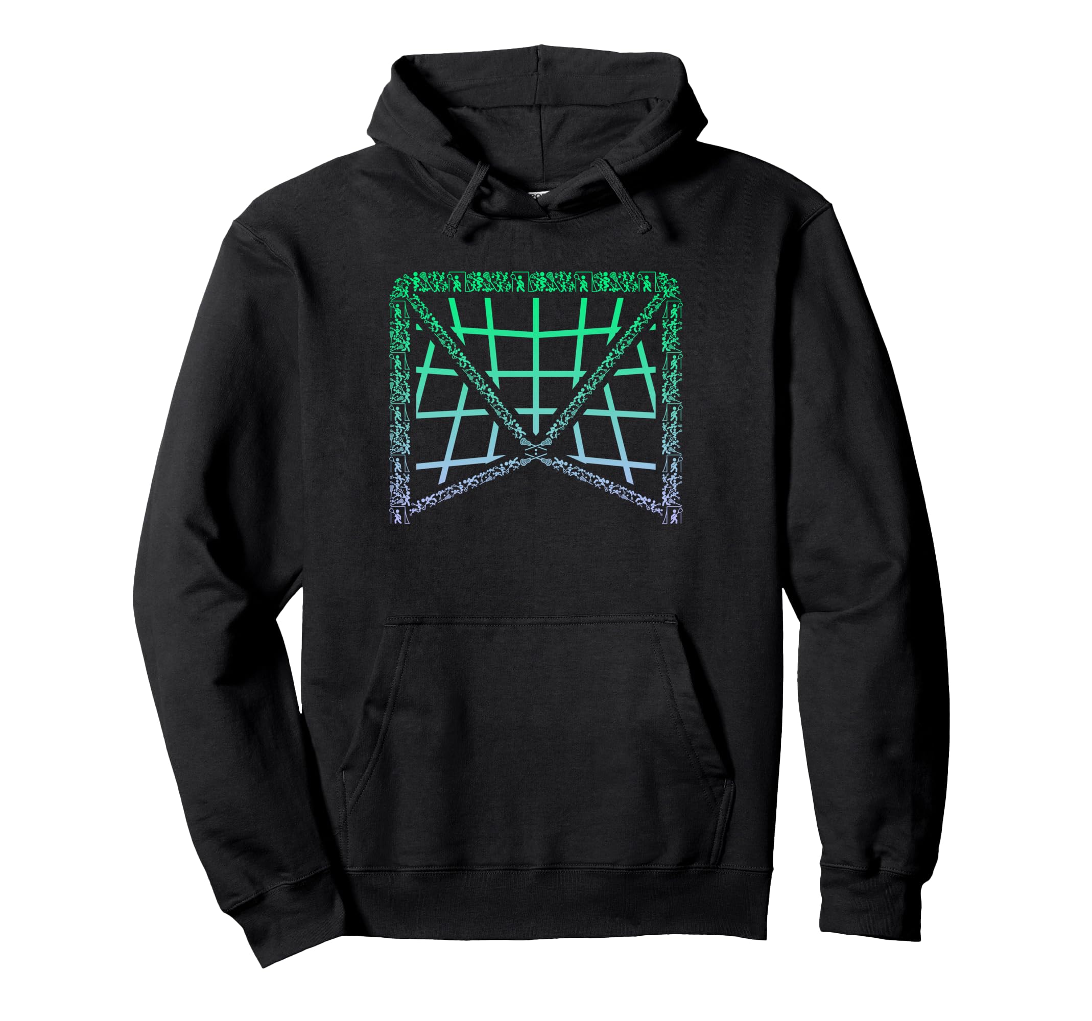 Lacrosse Goal Stuff Lax Goalkeeper Stuff Hoodie - Unique Graphic Unisex