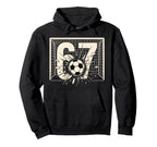 Soccer Ball Smash 67 Goal Football Hoodie - Casual Everyday Wear for Adults