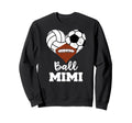 Ball Mimi Heart Funny Volleyball Sweatshirt - Streetwear Style Men Women