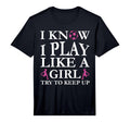Play Like Soccer Try To Keep Up Womens T-Shirt - Unique Graphic for Adults