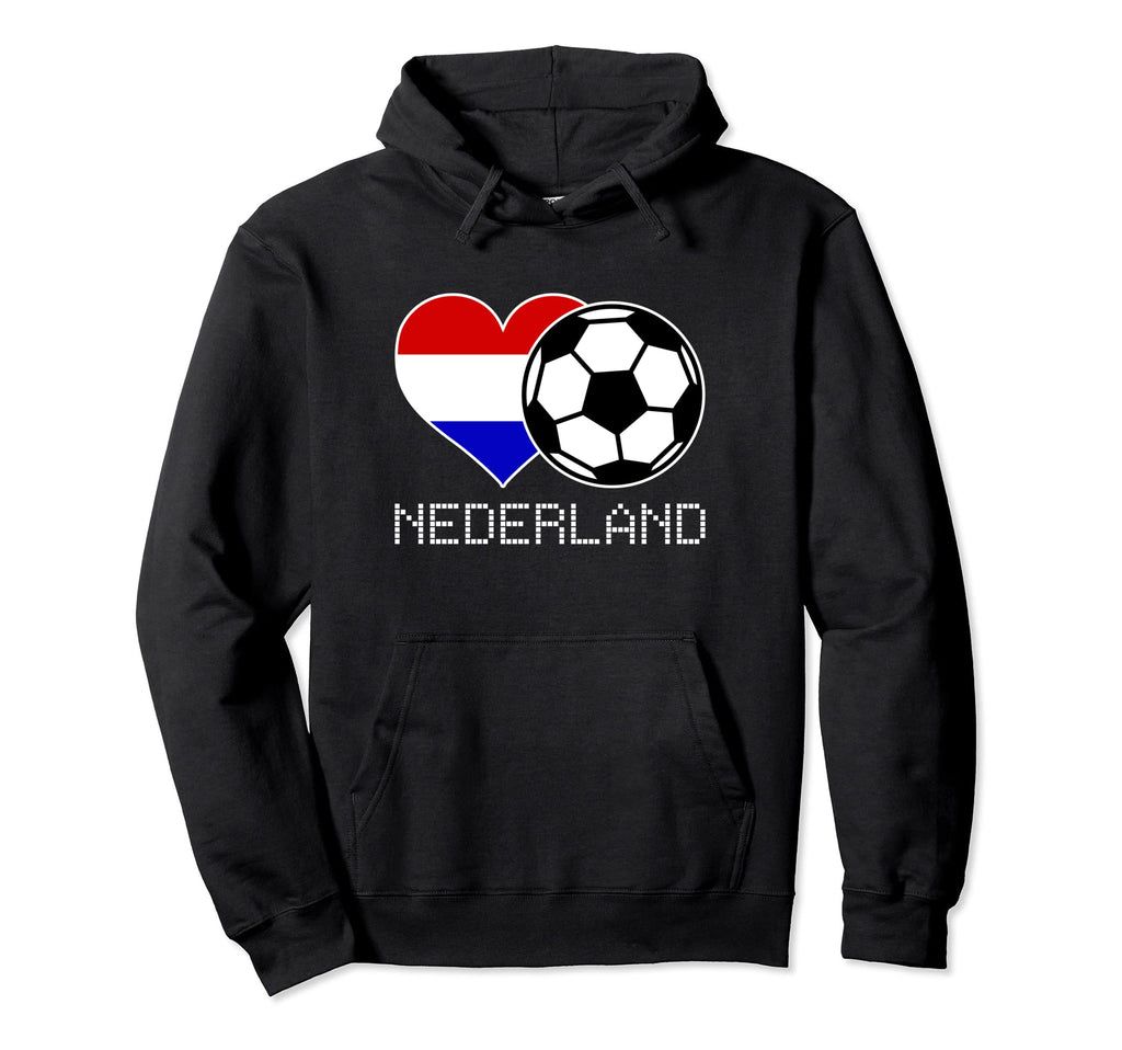 Nederland Soccer Dutch Flag Love Hoodie - Trendy Graphic Men Women