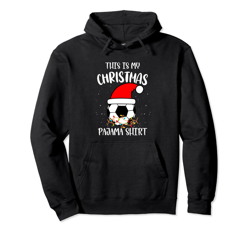 Soccer Goalkeeper Holiday Santa Claus Hoodie - Aesthetic Graphic for Adults