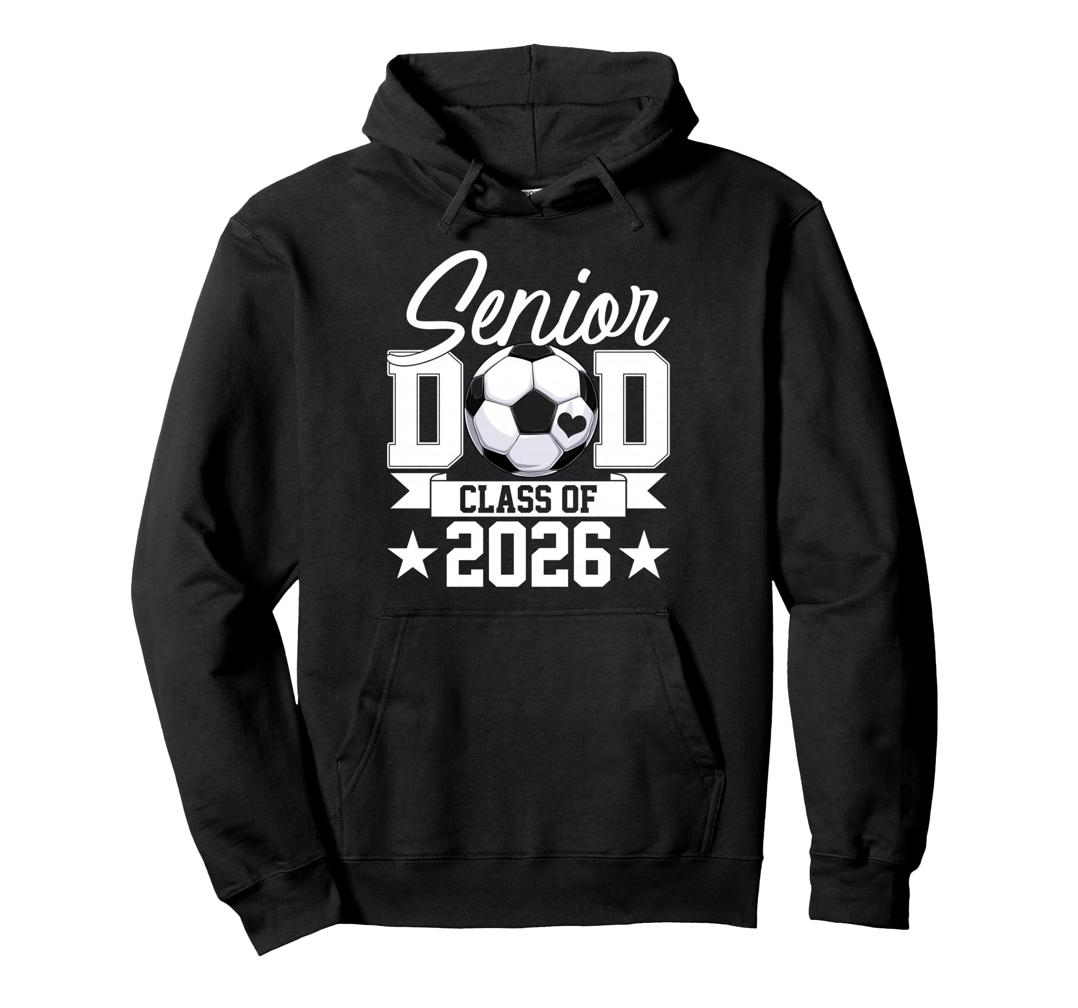 Senior Dad Class 2026 Graduate Soccer Hoodie - Graphic Print Men Women