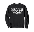 Proud Soccer Mom Funny Sport Gift Sweatshirt - Minimalist Print for Adults