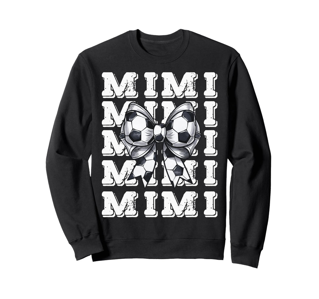 Coquette Soccer Mimi Matching Family Sweatshirt - Custom Art Print Unisex