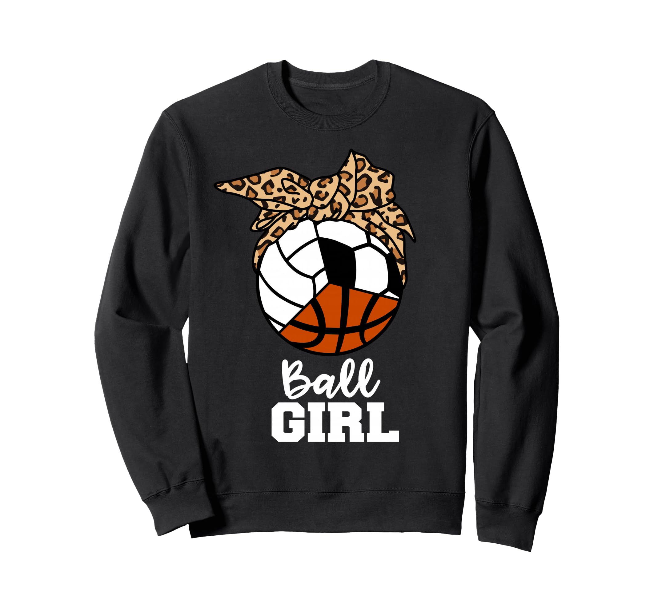 Ball Funny Soccer Volleyball Basketball Sweatshirt - Trendy Graphic Unisex
