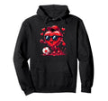 Valentine Soccer Heart Drip Sport Love Hoodie - Minimalist Print Men Women