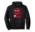 Valentine Soccer Heart Drip Sport Love Hoodie - Minimalist Print Men Women