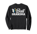 Ball Grandma Heart Volleyball Soccer Sweatshirt - Minimalist Print Unisex