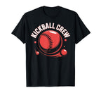 Love Kickball Player Soccer Baseball T-Shirt - Minimalist Print for Adults