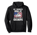 Favorite Lacrosse Goalie Grandpa Hoodie - Aesthetic Graphic for Adults