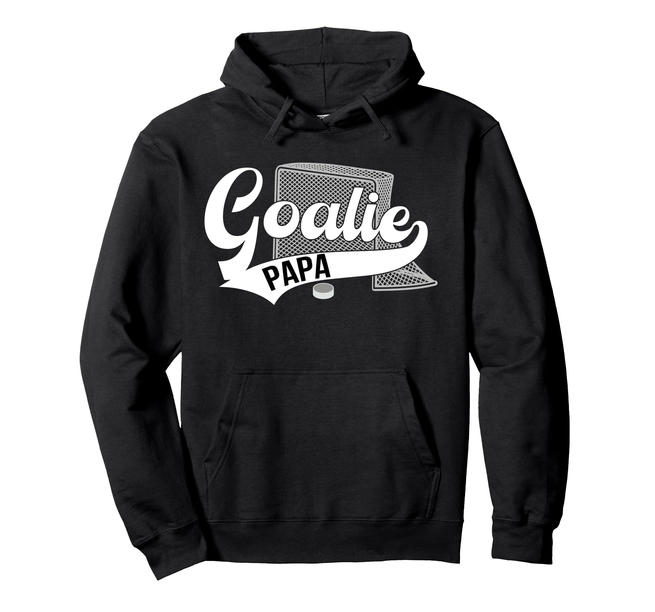 Ice Hockey Goalie Papa Ice Hockey Hoodie - Minimalist Print Men Women