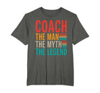 Coach Myth Legend Sports Coach T-Shirt - Unique Graphic for Adults