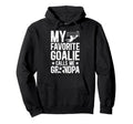 Proud Soccer Goalie Grandpa Soccer Hoodie - Unique Graphic for Adults