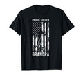 Proud Soccer Grandpa Usa Flag Family T-Shirt - Minimalist Print Unisex