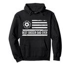 Soccer Coach Team Player Us American Flag Hoodie - Minimalist Print Unisex