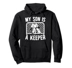 My Son Is Hockey Keeper Mom Hockey Hoodie - Custom Art Print Men Women