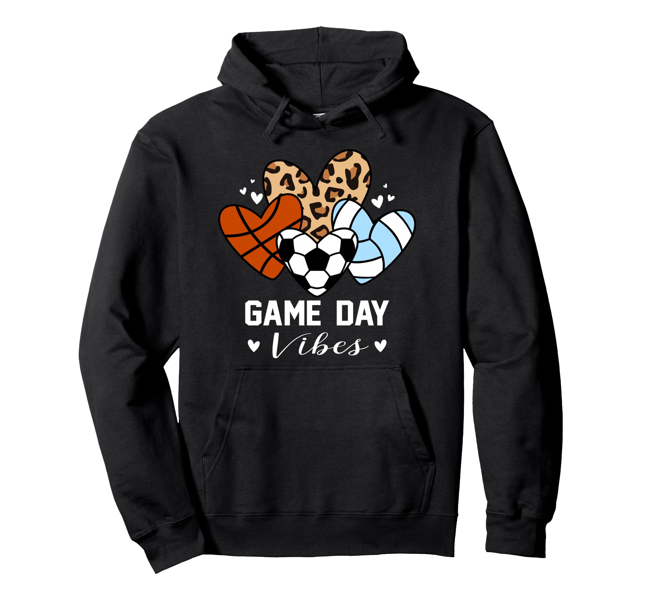 Game Day Vibes Funny Soccer Volleyball Hoodie - Streetwear Style Men Women