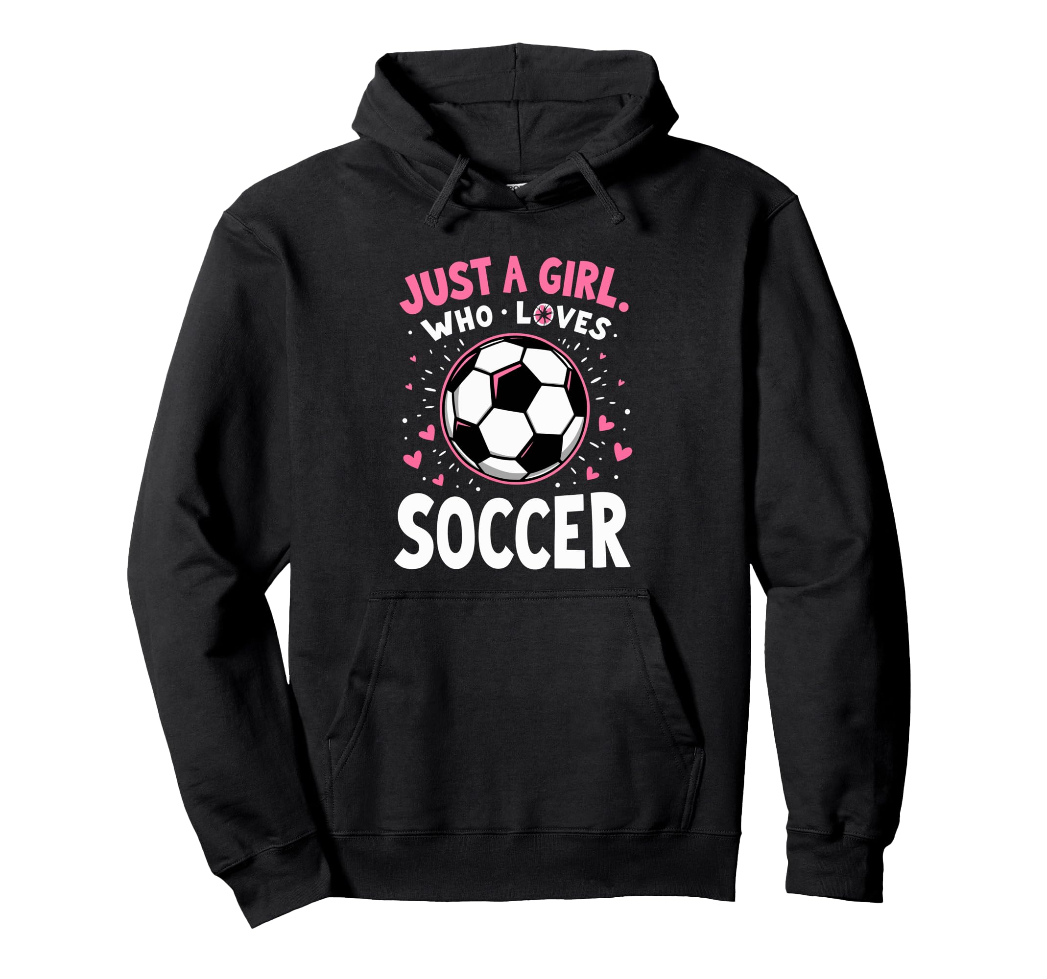 Soccer Daughter Just Who Loves Soccer Hoodie - Casual Everyday Wear Unisex