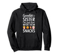Funny Soccer Goalie Sister Soccer Hoodie - Unique Graphic Men Women