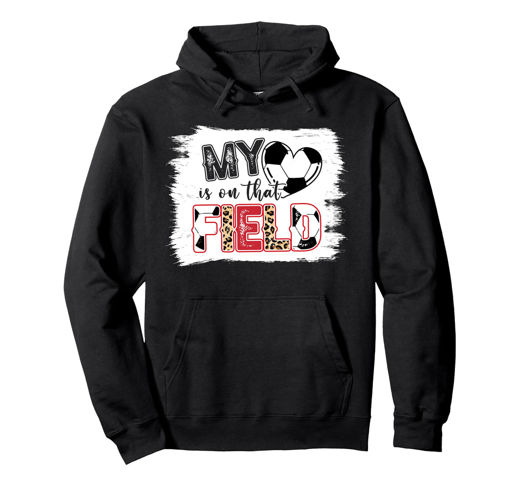 Leopard My Heart Is That Field Hoodie - Casual Everyday Wear for Adults