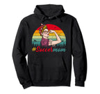 Soccer Mom Funny Soccer Ball Womens Hoodie - Streetwear Style for Adults