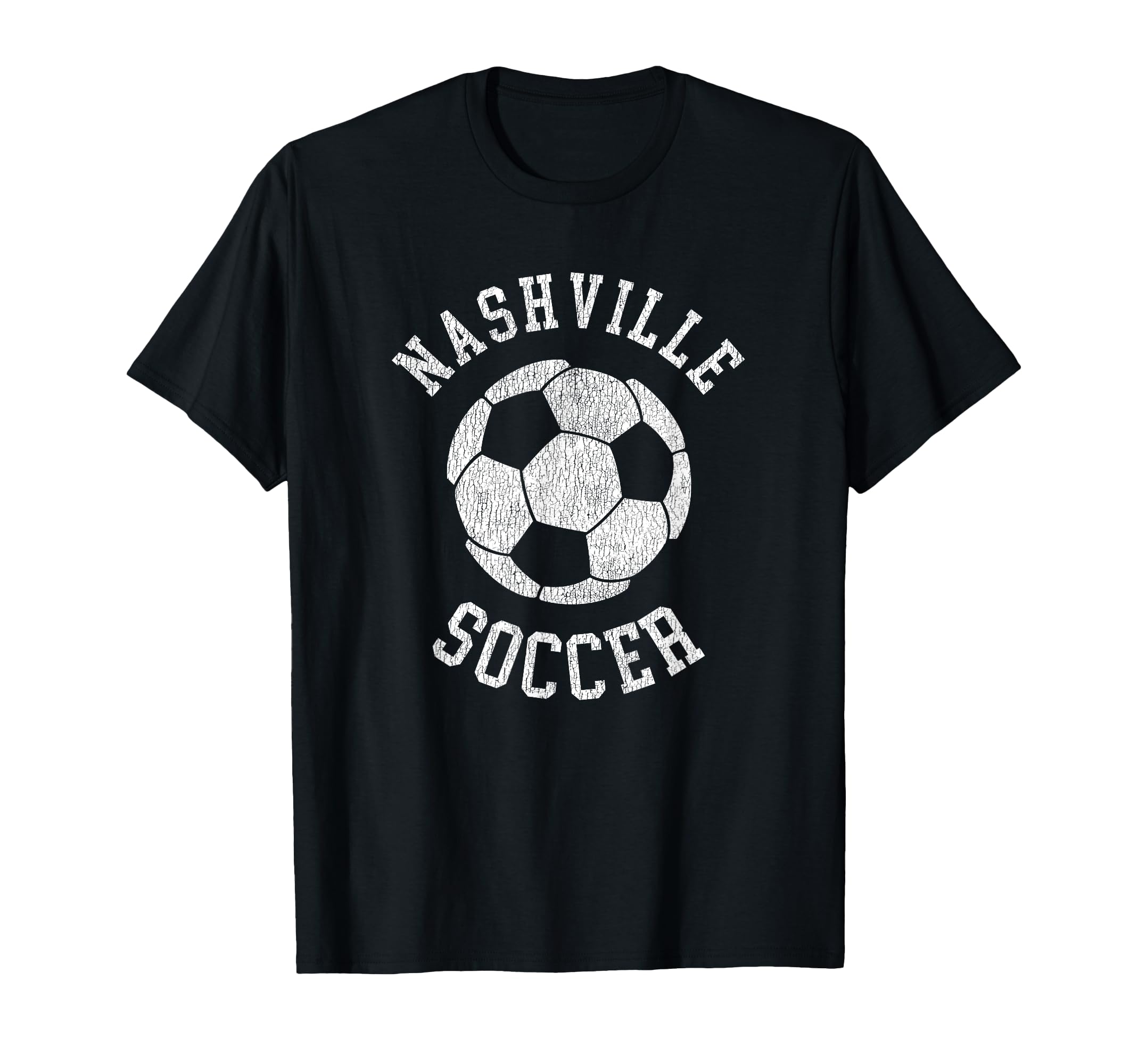 Nashville Soccer Distressed 90S T-Shirt - Minimalist Print Unisex