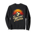Proud Soccer Nana Funny Grandma Sweatshirt - Graphic Print for Adults