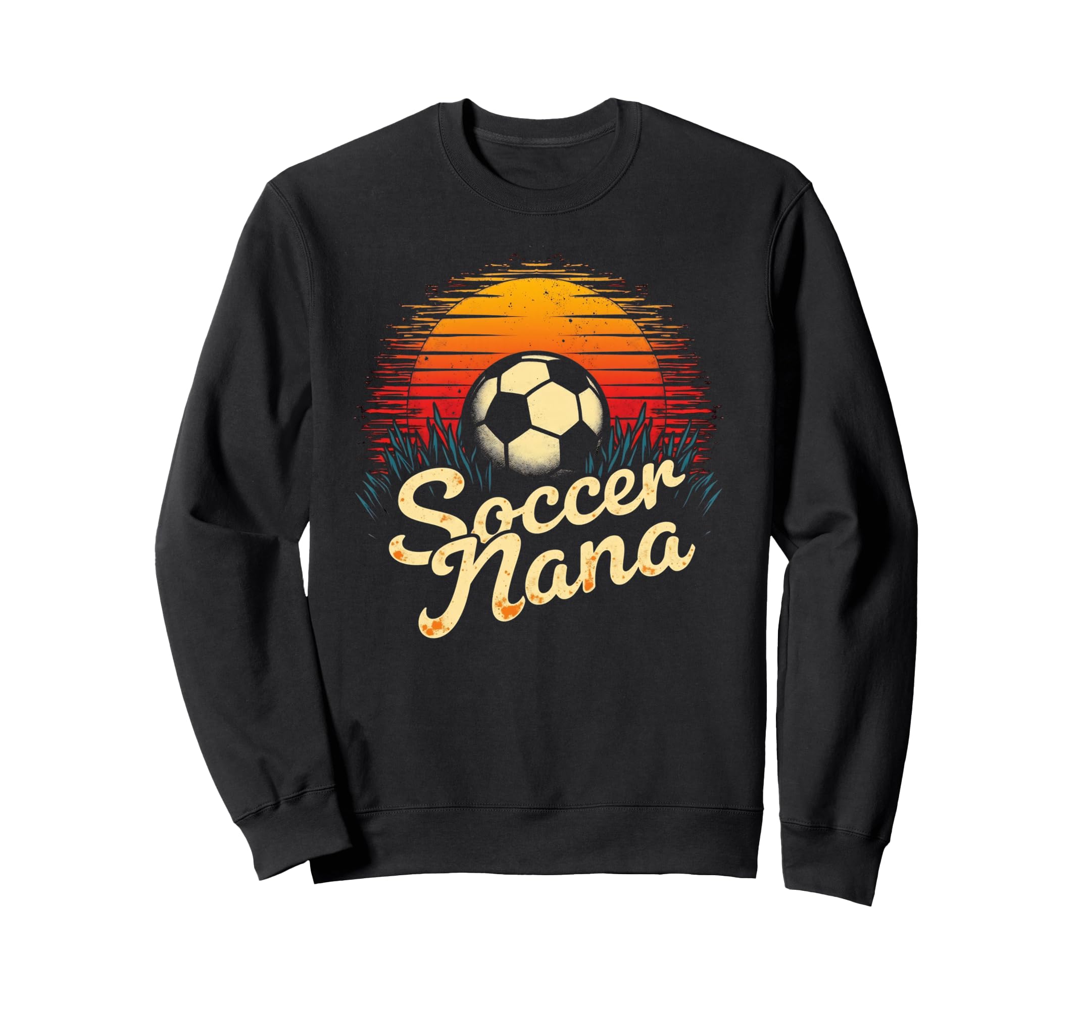 Proud Soccer Nana Funny Grandma Sweatshirt - Graphic Print for Adults