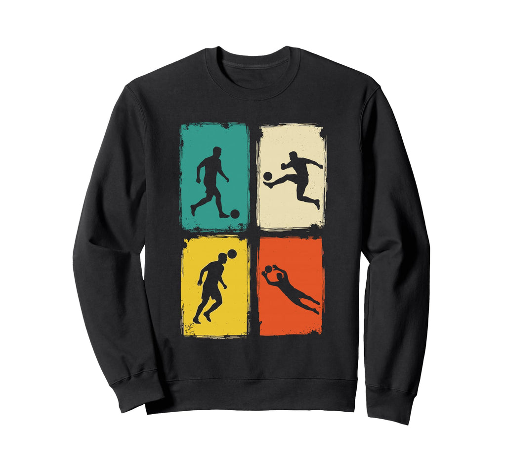 Soccer Player Silhouettes Football Sweatshirt - Novelty Apparel Men Women