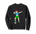 Dabbing Soccer Uzbekistan Jersey Sweatshirt - Streetwear Style Men Women