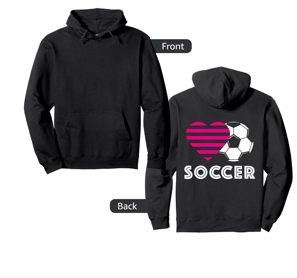 Soccer Heart Love Heartbeat Outfit Hoodie - Aesthetic Graphic Men Women