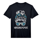 Mens Baseball Mom Life Mothers Day T-Shirt - Aesthetic Graphic Unisex