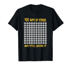 100Th Day School Outfit Who Love Soccer T-Shirt - Minimalist Print Unisex