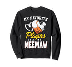 My Favorite Players Baseball Soccer Sweatshirt - Trendy Graphic Men Women