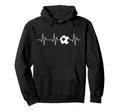 Soccer Heartbeat Funny Soccer Lover Hoodie - Streetwear Style for Adults
