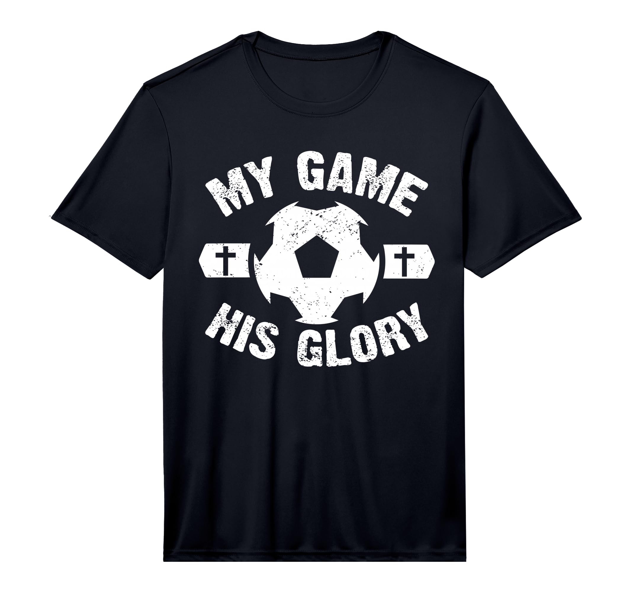 My Game His Glory Christian Soccer T-Shirt - Custom Art Print for Adults