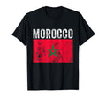 Moorish American Morocco Flag Moroccan T-Shirt - Graphic Print Men Women
