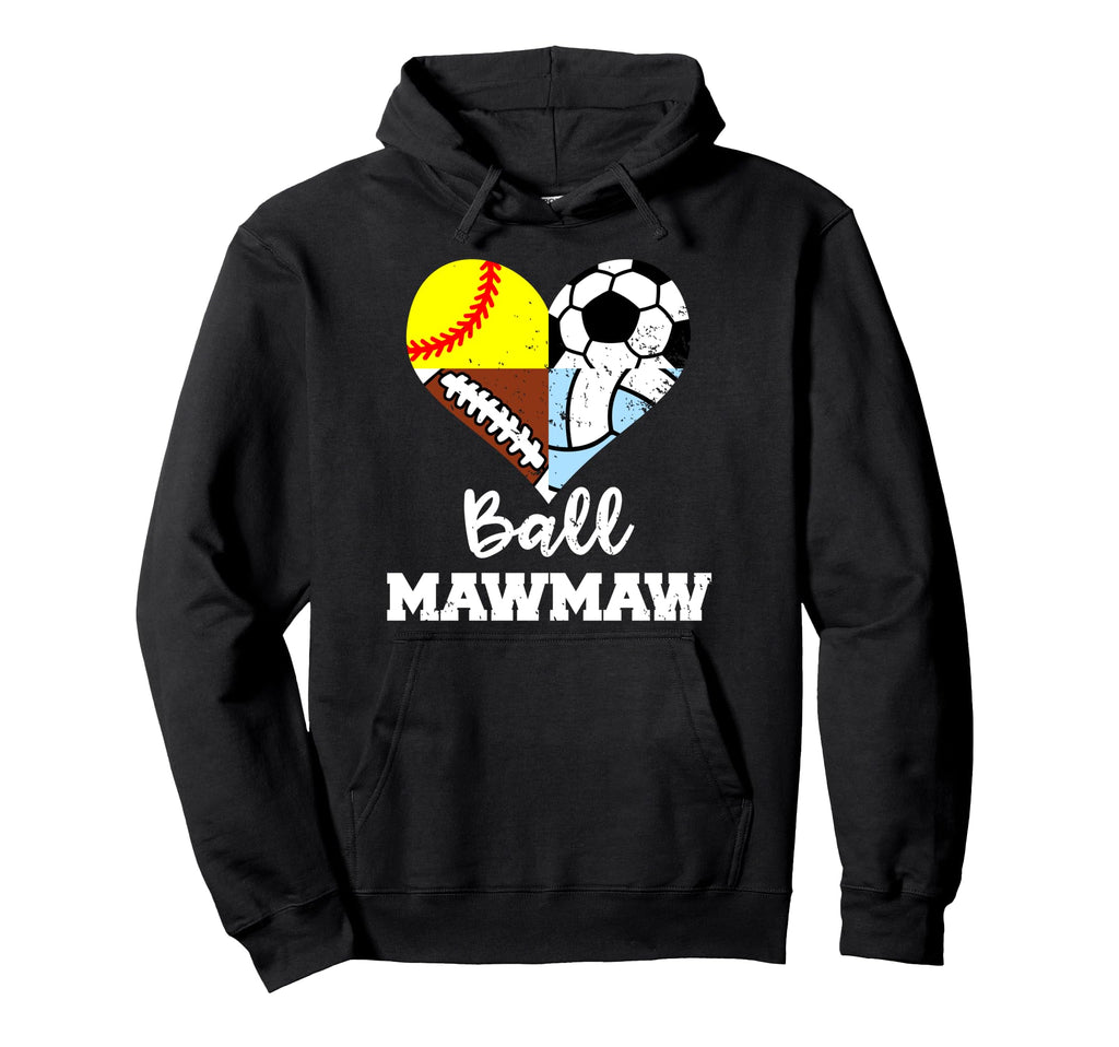 Ball Mawmaw Soccer Football Softball Hoodie - Minimalist Print Unisex