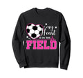 My Heart Is That Field Soccer Awesome T-Shirt - Minimalist Print Men Women