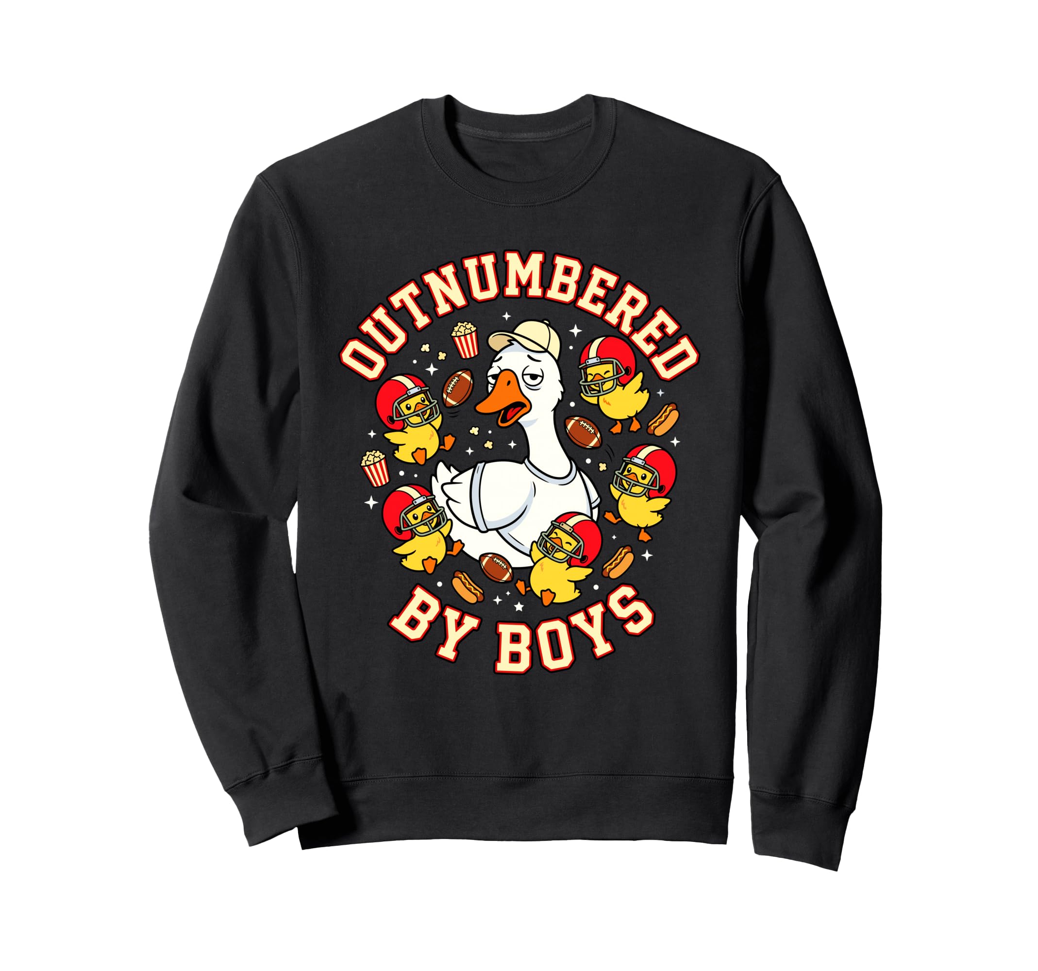 Outnumbered Ducklings Football Sweatshirt - Streetwear Style Men Women