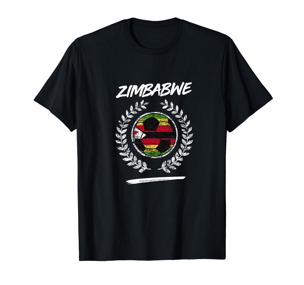 Zimbabwe Flag Zimbabwean Soccer Team T-Shirt - Casual Everyday Wear Unisex