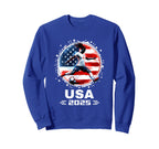 American Flag Soccer Soccer 2025 Sweatshirt - Aesthetic Graphic Men Women