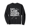Eat Sleep Soccer Repeat Usa Sweatshirt - Fun Novelty Design for Adults