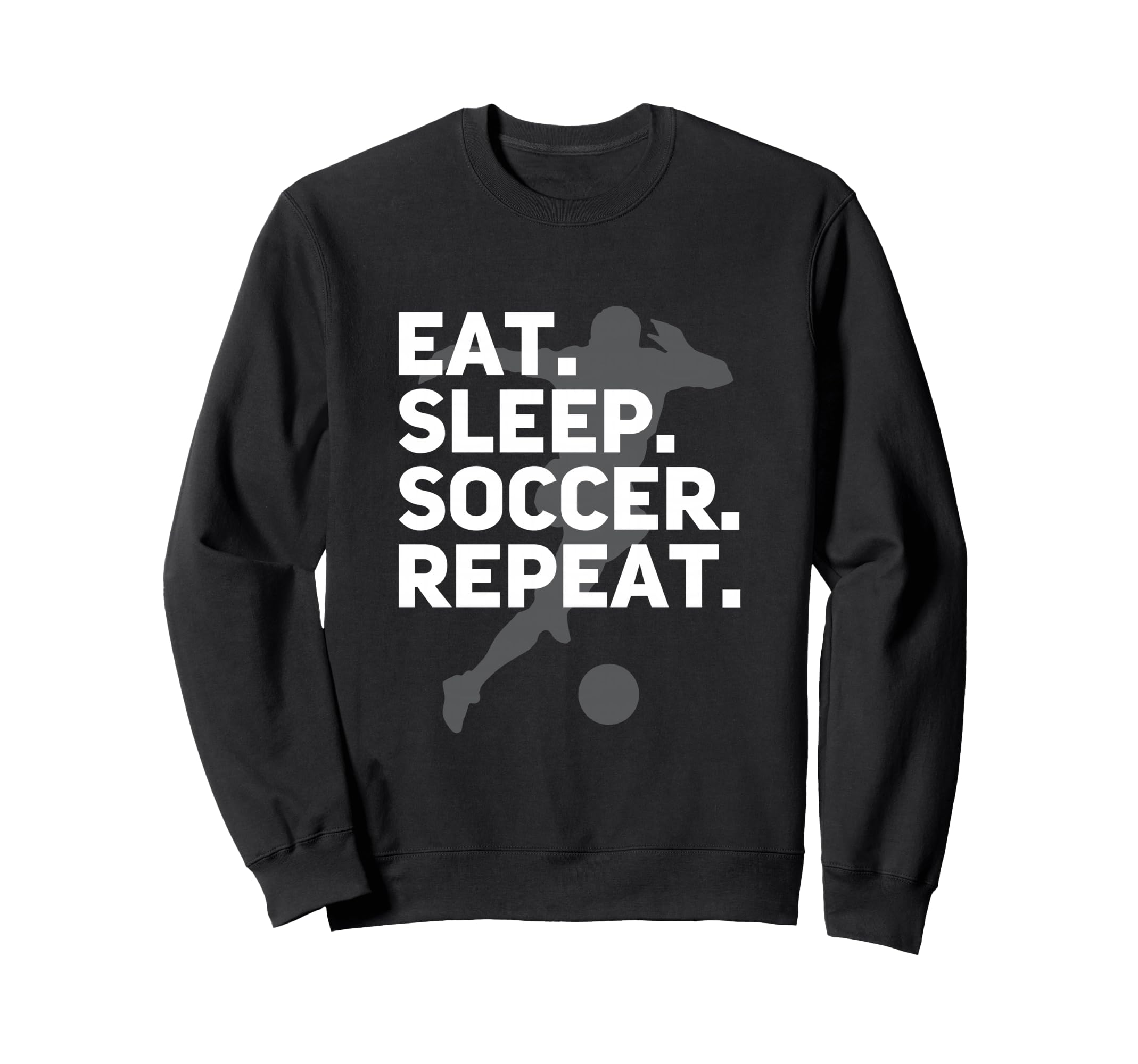 Eat Sleep Soccer Repeat Usa Sweatshirt - Fun Novelty Design for Adults
