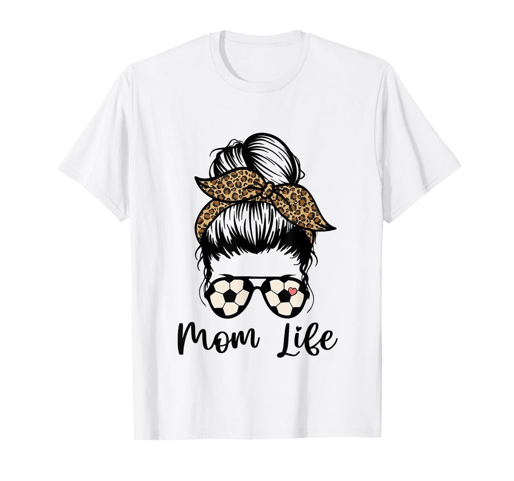 Soccer Mom Funny Soccer Ball Cheer T-Shirt - Aesthetic Graphic Men Women