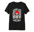 Living Life Sidelines Mama Tri Blend T-Shirt - Unique Graphic for Adults