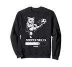 Soccer Pug Skills Loading Dog Sweatshirt - Casual Everyday Wear Unisex