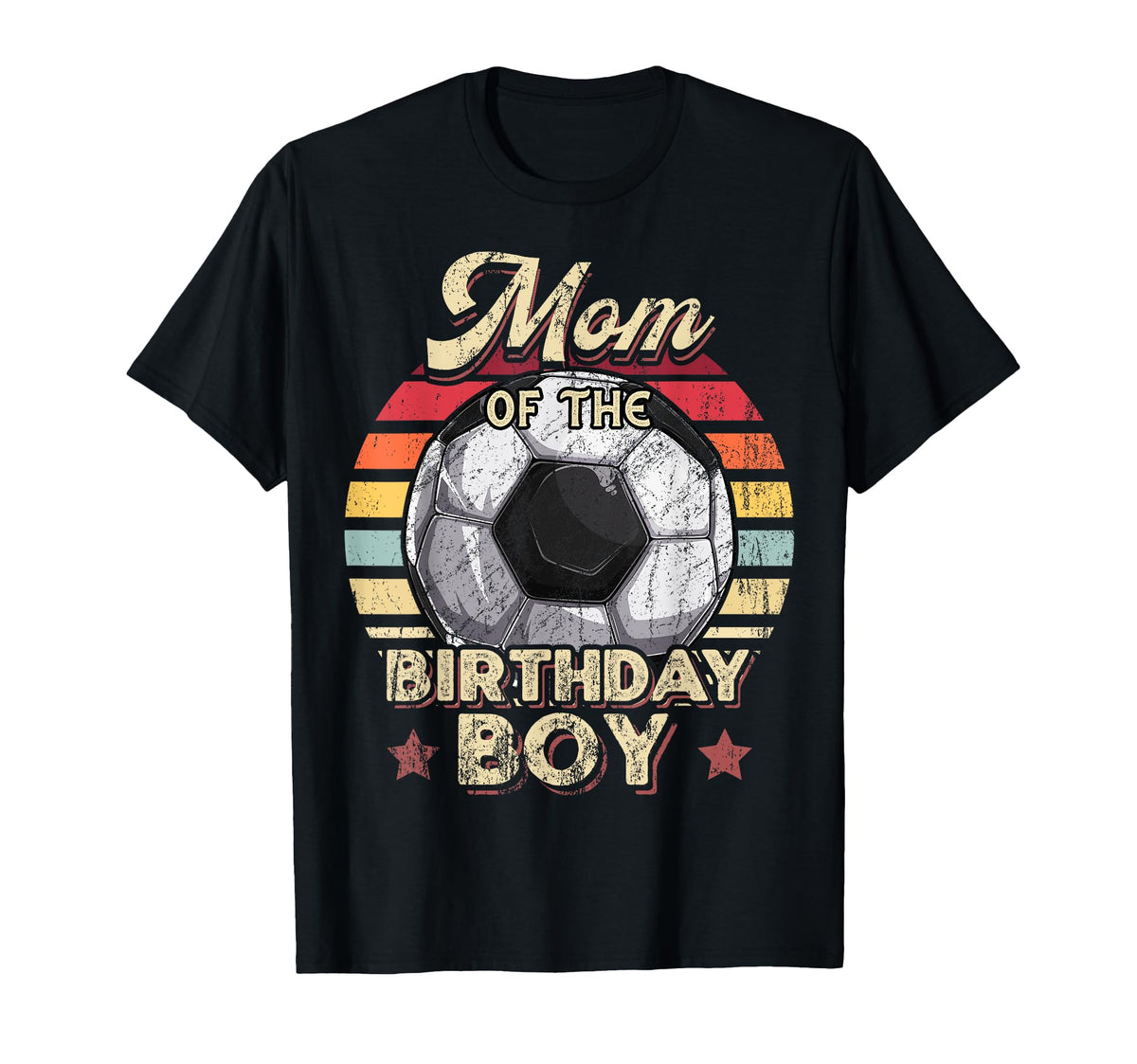 Mom Birthday Soccer Birthday Party T-Shirt - Graphic Print Unisex
