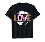 Love Soccer Leopard Soccer T-Shirt - Trendy Graphic Men Women